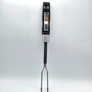 Brookstone Chef's Fork Meat Digital Thermometer Barbecue LED Temp Display